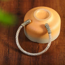 The Eye of Odin Solid 925 Sterling Silver Bangle Arm Ring