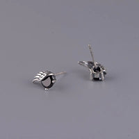 Raven Wings 925 Sterling Silver Earrings
