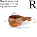 Traditional Norse Wood Carved Mug