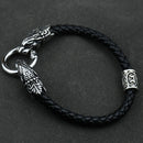 Freya Cat with Runes Steel Bracelet