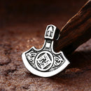 Viking Axe Head Stainless Steel Necklace