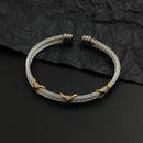 Ropes on a Longship Titanium Steel Bracelet