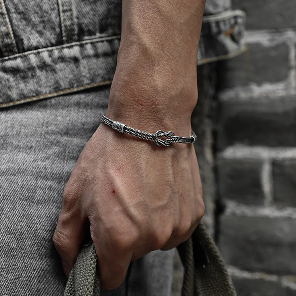 Knots of Wyrd 925 Silver Bracelet – TheWarriorLodge