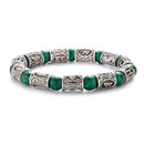 Runes in Lava Stone Bracelet