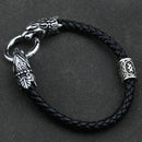 Freya Cat with Runes Steel Bracelet