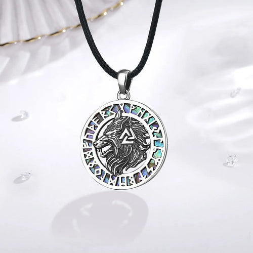 Fenrir Wolf 925 Silver Pendant