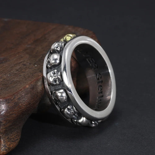The Ring of Skulls 925 Sterling Silver