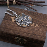 Fenrir Head Stainless Steel Necklace