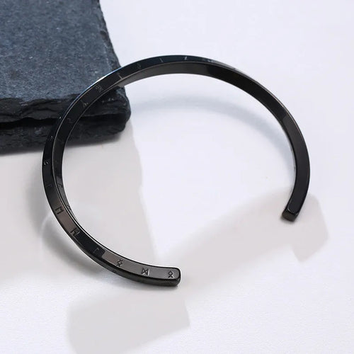 Bracelet runique viking en acier