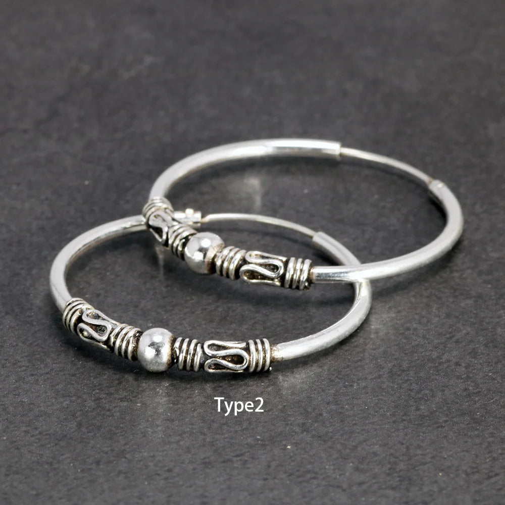 Waves of Njord 925 Sterling Silver Earrings