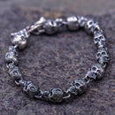 Domains of Hel Skull Bracelet in 925 Sterling Silver