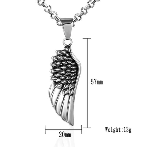 Valkyrie Wings Steel Necklace