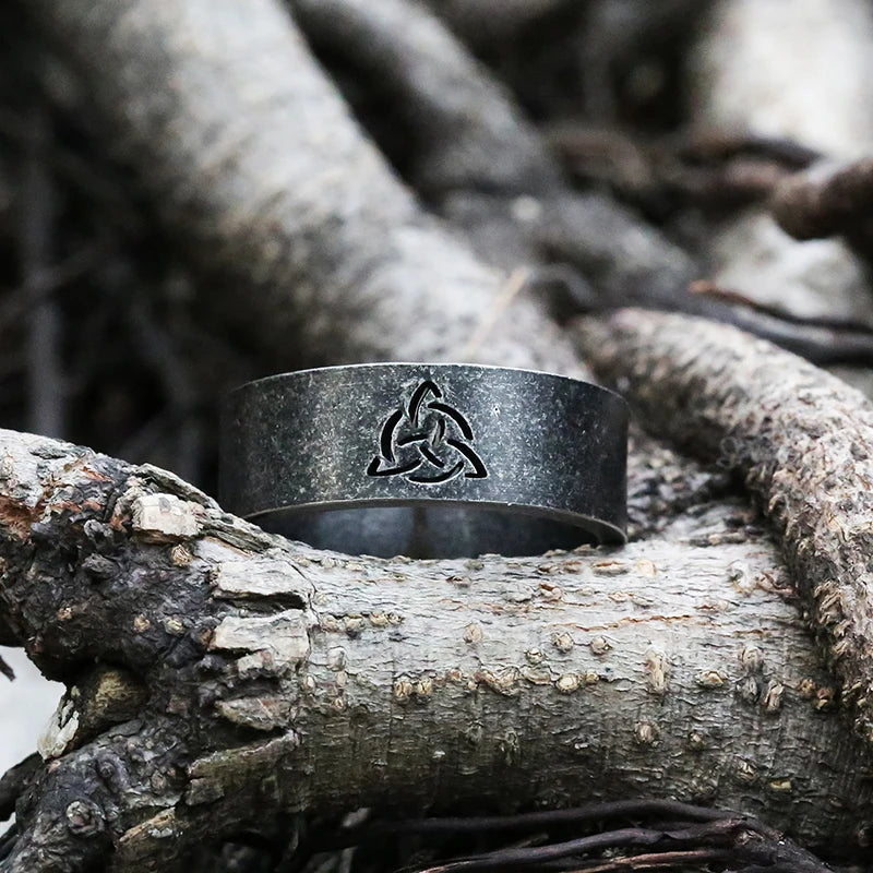 Dark Runes 8mm Adjustable Ring