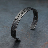 Runic Arm Ring in Stainless Steel