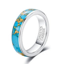 Valhalla Sky Turquoise and Tungsten Carbide Ring