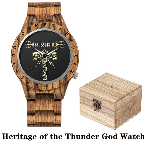 Viking Vintage Wooden Watch