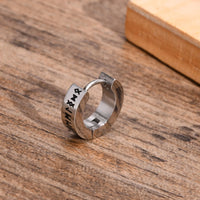 The Runes Stainless Steel Earrings
