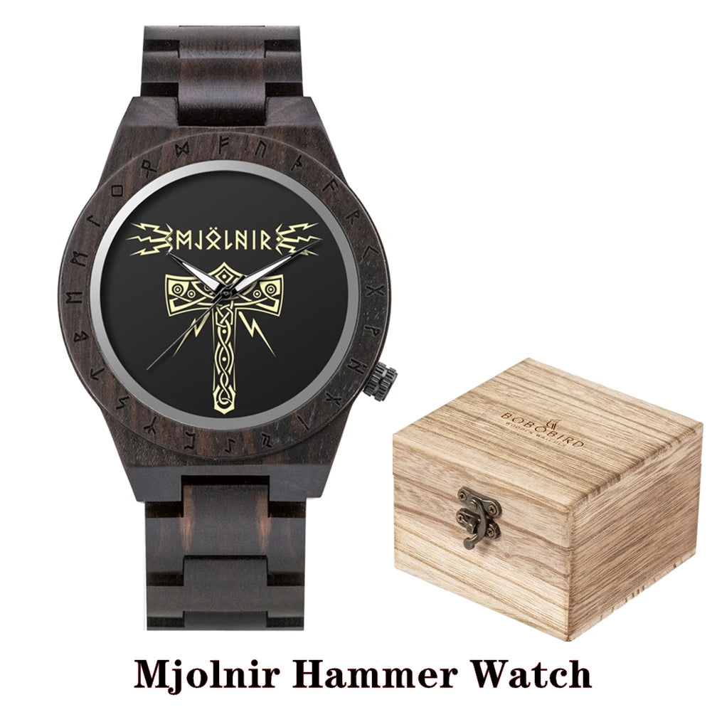 Viking Vintage Wooden Watch