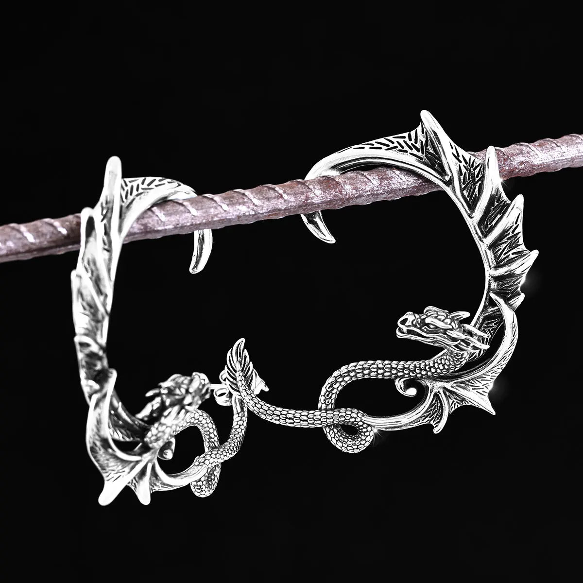Dragon Wings Stainless Steel Earring
