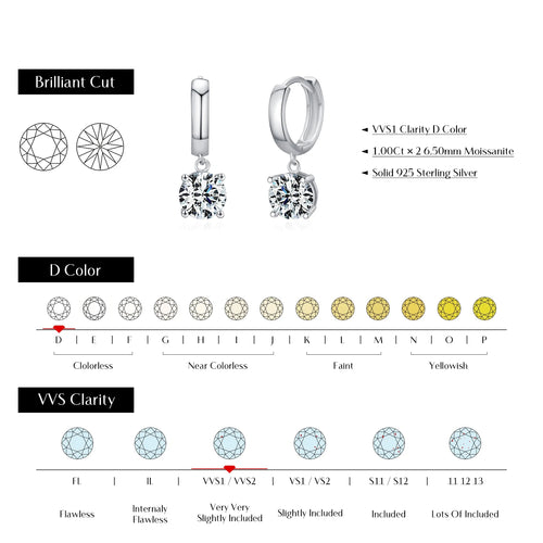 The North Star 925 Sterling Silver Earrings