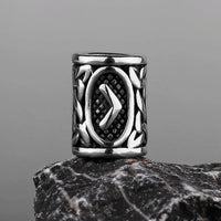 Stainless Steel Runes Beard Rings