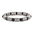 Runes in Lava Stone Bracelet