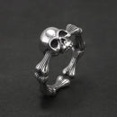 Fearsome Draugr 925 Sterling Silver Resizable Ring