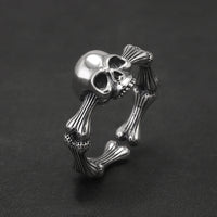 Fearsome Draugr 925 Sterling Silver Resizable Ring