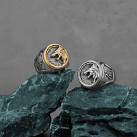 Fenrir Howls 316L Stainless Steel Ring