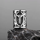 Stainless Steel Runes Beard Rings