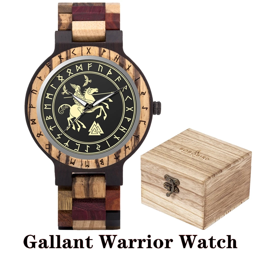Viking Vintage Wooden Watch