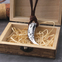Fenrir Wolf Fang 316l Stainless Steel Necklace