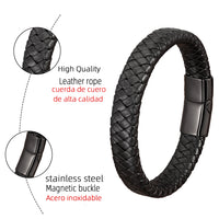 Warrior Braided Wristband Genuine Leather Bracelet