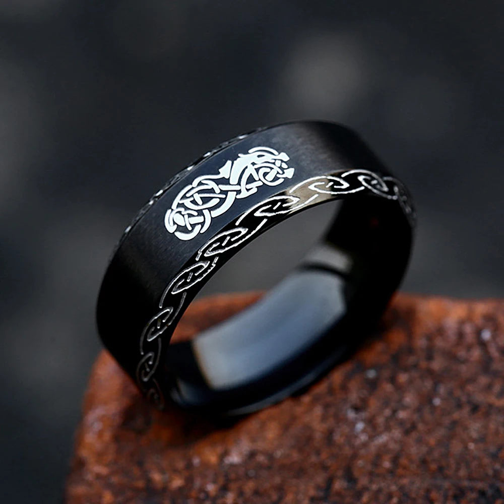 Fenrir Rune Ring - Stainless Steel