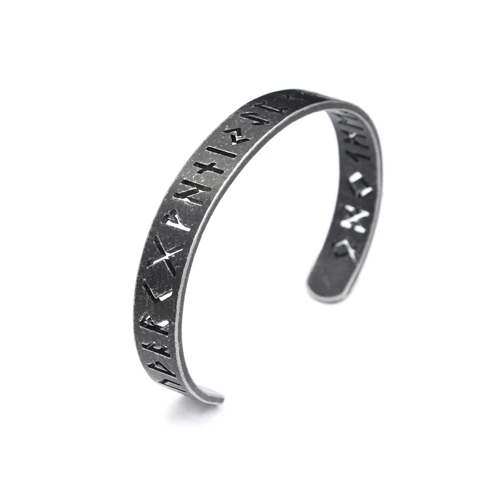 Runic Arm Ring in Stainless Steel