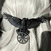 Raven of Odin brings Aegishjalmur Hair Clasp