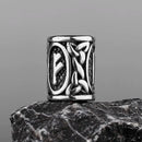 Stainless Steel Runes Beard Rings