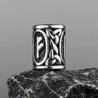 Stainless Steel Runes Beard Rings