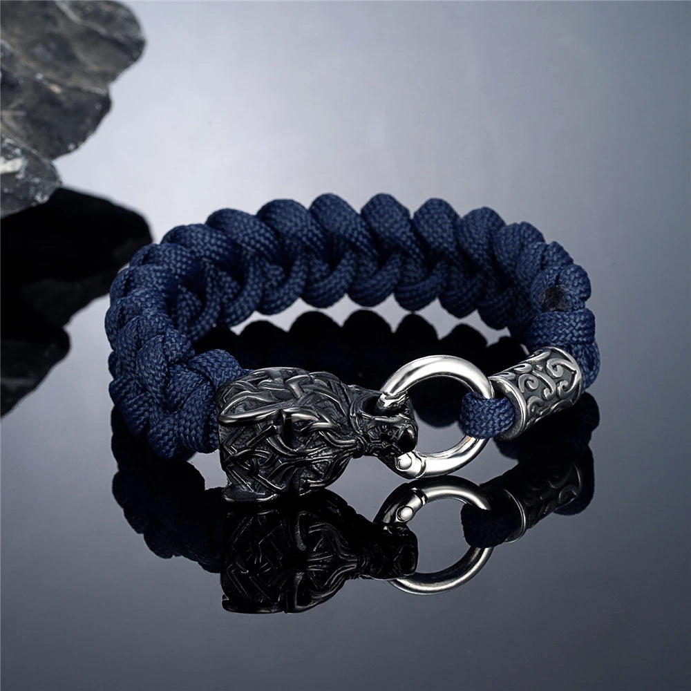 Odin Wolves Paracord Bracelet