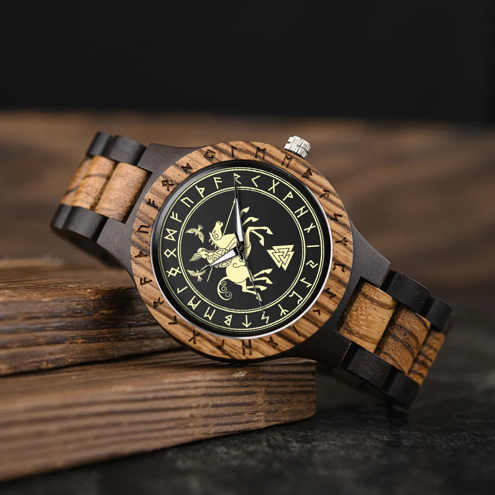 Viking Vintage Wooden Watch