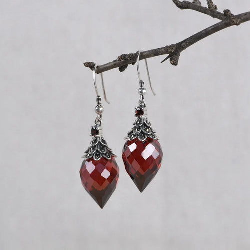 Idun Fruits Drop Earrings in 925 Sterling Silver