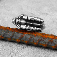 Jormungandr Bites her Tail 316L Stainless Steel Ring