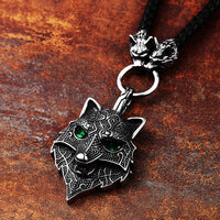 Knurrender Fenrir - Halskette aus 316L-Edelstahl
