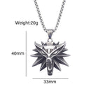 The Witcher Viking Wolf Necklace
