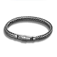 Sea Serpent Jormungandr Scales Silver Bracelet