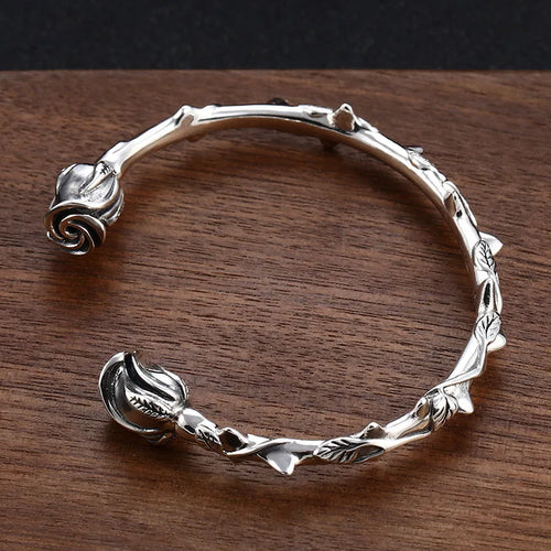 Roses of Freyja 925 Sterling Silver Bracelet