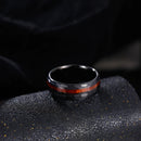 Seafarer Ring in Tungsten Carbide and Oak