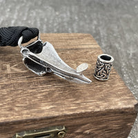 Odin's Raven Skull Paracord Bracelet