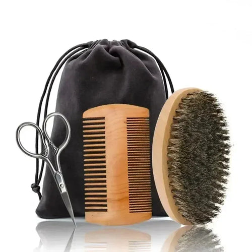 Viking Boar Bristle Brush and Wooden Comb