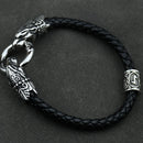 Freya Cat with Runes Steel Bracelet